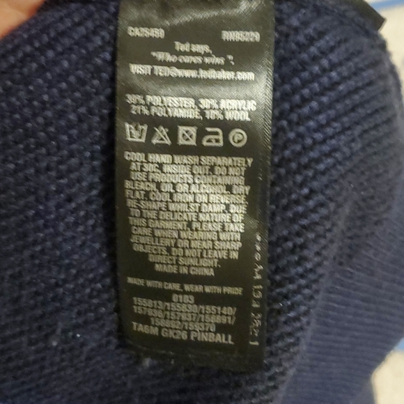 Ted Baker Funnel neck Knitted Men size S - Picture 6 of 10